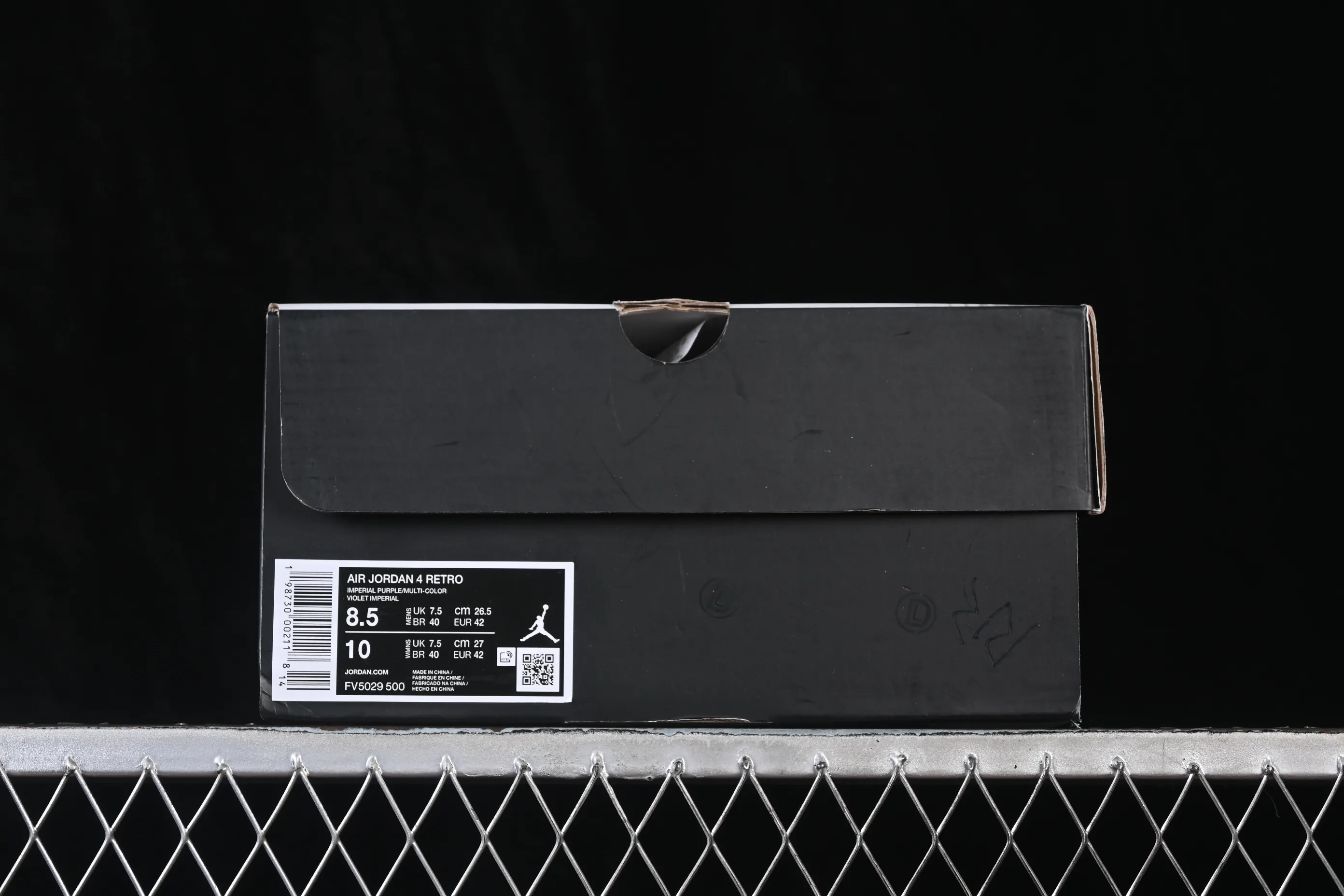 All categories Air Jordan Jordan series basketball shoes Air Jordan 4 LJR version Air Jordan 4 Retro "Lakers" AJ4 Joe 4 Lakers Purple Gold FV5029-500